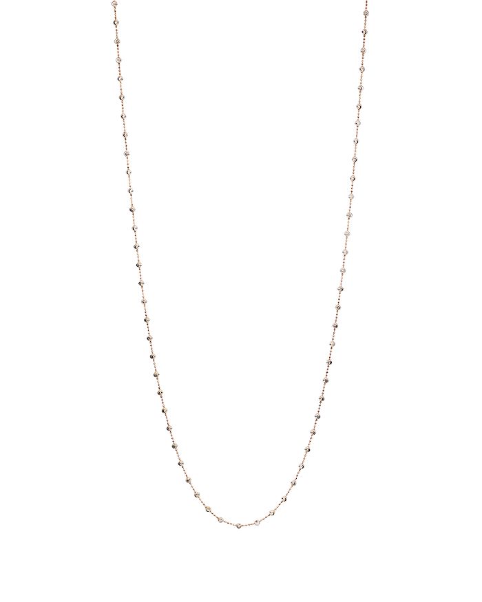 Officina Bernardi Moon Bead Chain Necklace, 48 In Rose Gold
