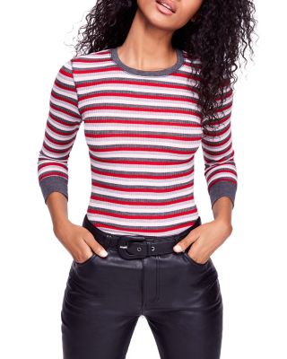 striped thermal top