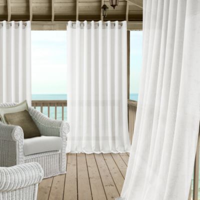 Carmen Sheer Indoor/Outdoor Tieback Curtain Collection