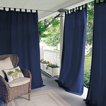 Elrene Home Fashions - Matine Indoor/Outdoor Window Panel, 52" x 84"