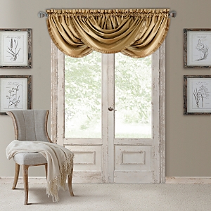 Elrene Home Fashions Versailles Window Valance, 52 X 36 In Gold
