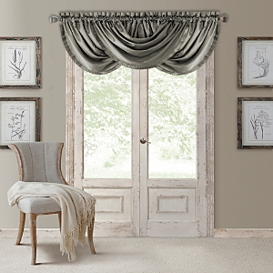 Elrene Home Fashions Versailles Window Valance, 52 X 36 In Gray