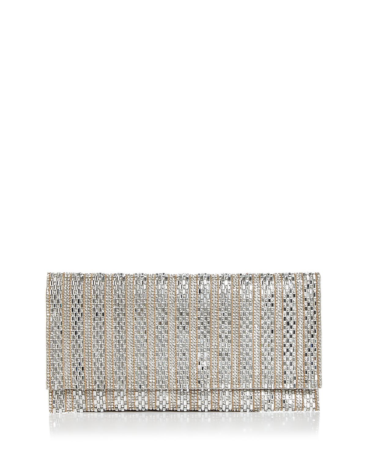Aqua Megan Crystal Beaded Clutch - Exclusive