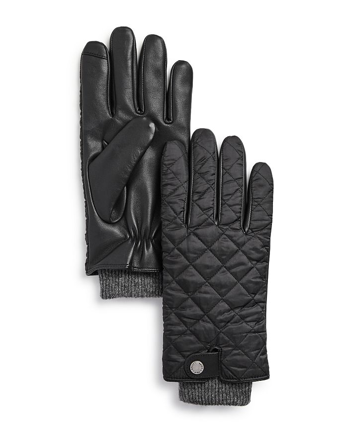 Polo Ralph Lauren Quilted Field Gloves In Black