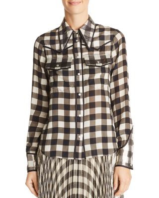Alice and Olivia - Caleb Gingham Western Shirt
