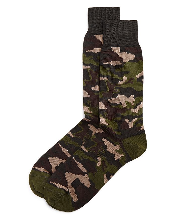 The Men's Store At Bloomingdale's Camo Socks - 100% Exclusive In Hunter Green