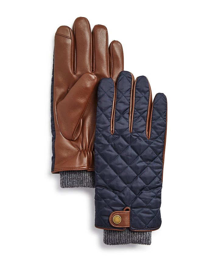 Polo Ralph Lauren Quilted Field Gloves In Hunter Navy