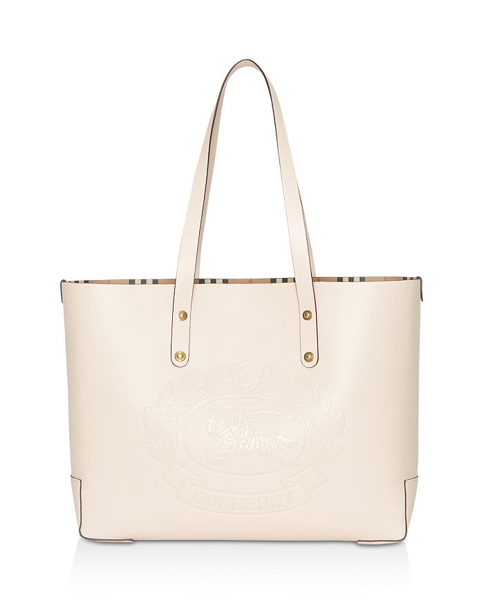 Burberry embossed leather top tote
