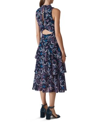 enchanted garden midi dress Enchanted Garden Surplice Skater Dress