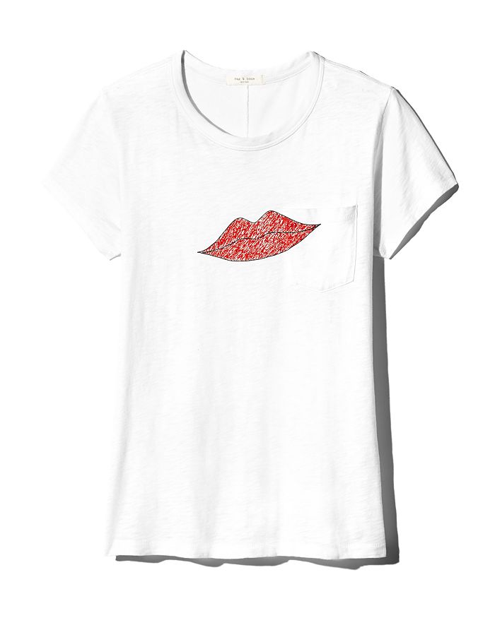 rag bone Lips Tee Bloomingdale s
