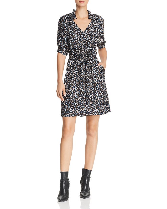 Rebecca taylor floral best sale silk dress