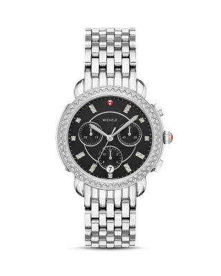 chronograph diamond michele deco watches