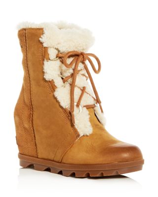 sorel joan of arctic wedge ii shearling boots