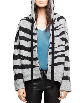 Zadig Voltaire Lennox Hooded Cardigan Bloomingdale S