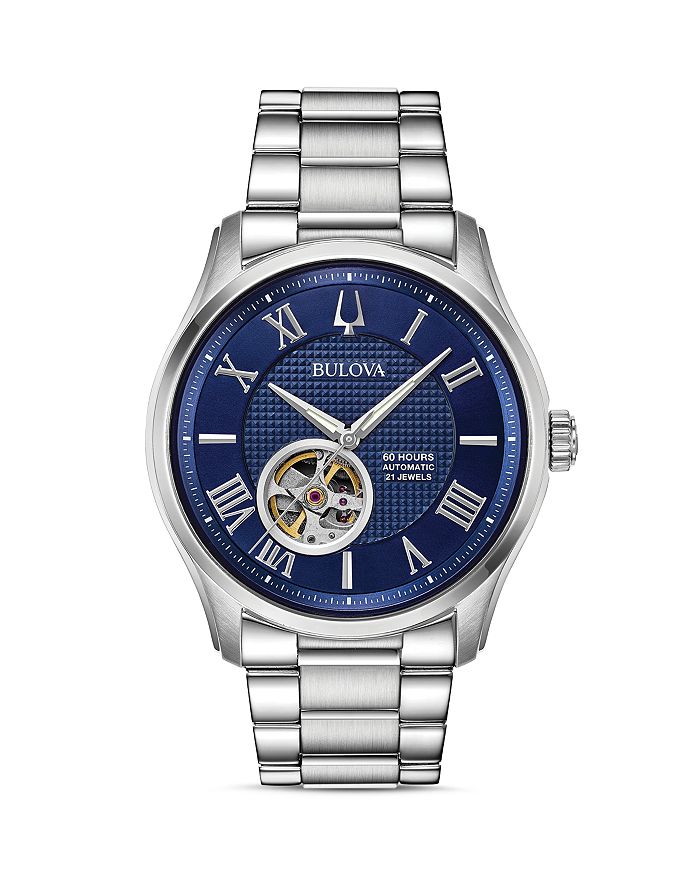 Bulova Classic Wilton Watch, 42mm - 100% Exclusive In Blue/silver