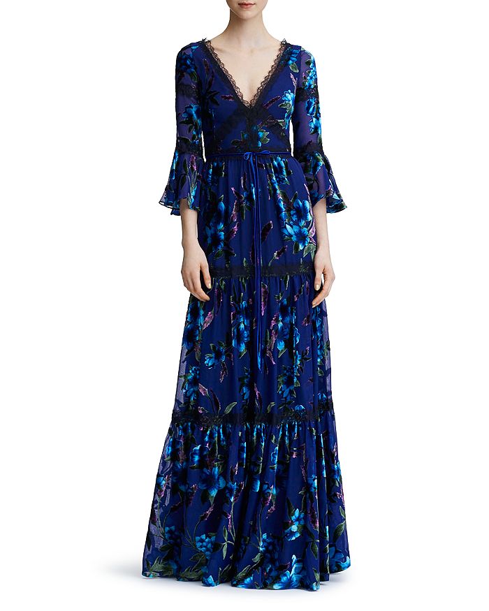 Marchesa top velvet gown
