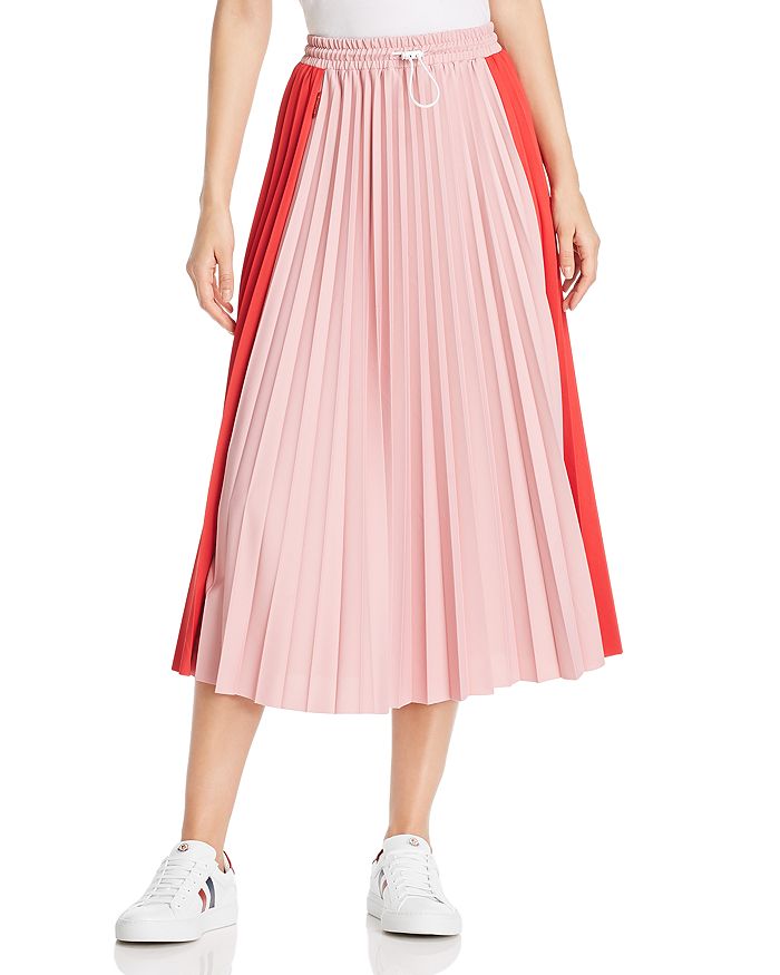 Moncler Color Block Pleated Midi Skirt Bloomingdale S