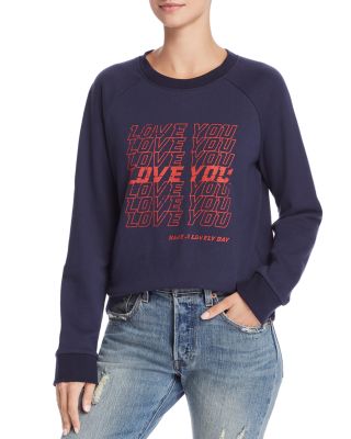 rebecca minkoff love sweatshirt