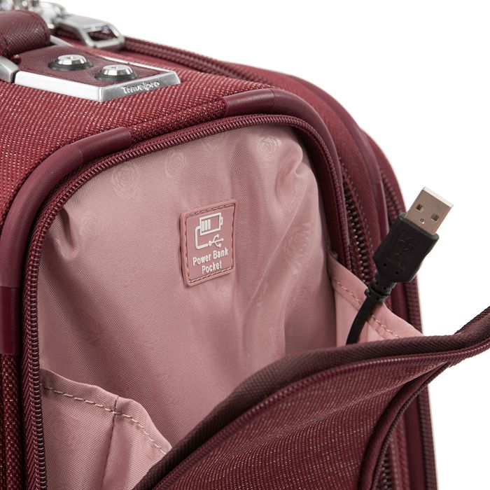 Shop Travelpro Platinum Elite International Expandable Carry On Spinner In Bordeaux