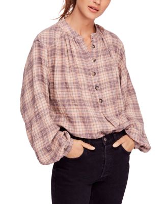 Free People - Northern Bound Plaid Top