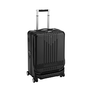 Montblanc My Nightflight Carry-on Luggage Suitcase With Pocket In Black