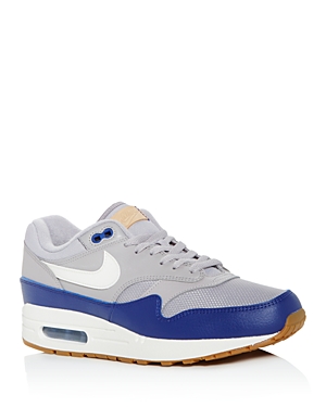 Nike Men's Air Max 1 Low-top Sneakers In Gray/blue