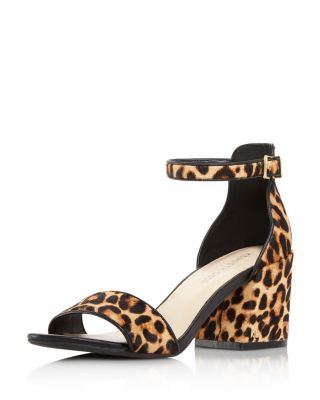 Kenneth Cole Women s Hannon Leopard Block Heel Sandals Bloomingdale s