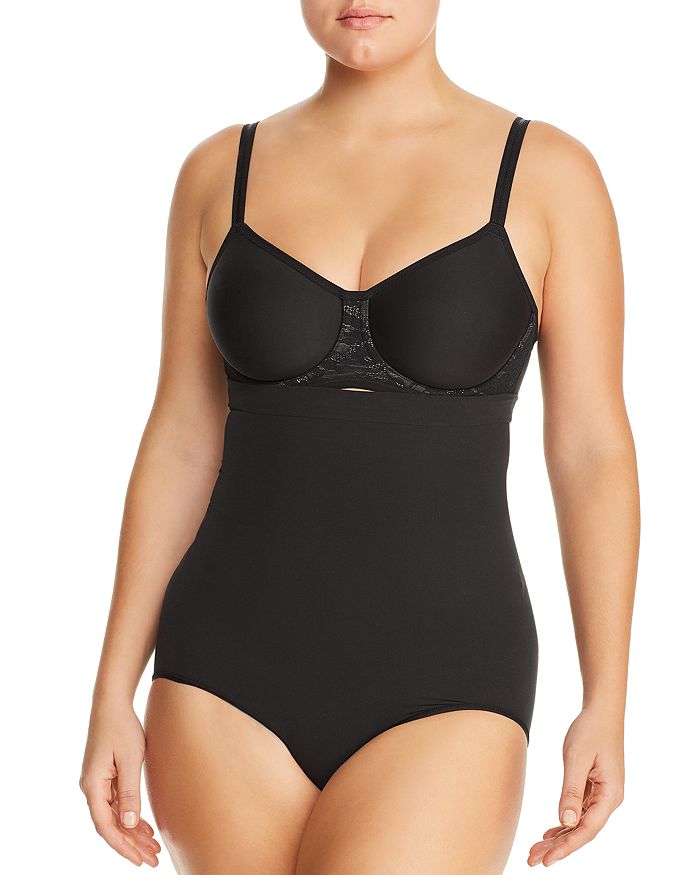 Spanx Sculpt Seamless Power High Waisted Thong In Black