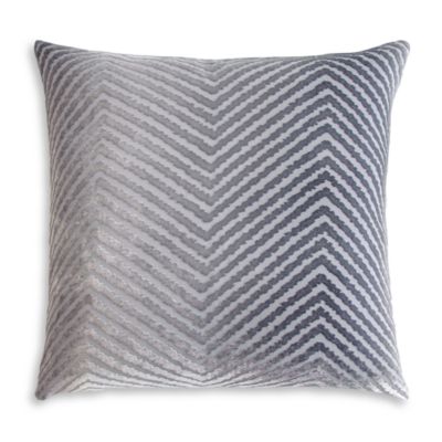 Kevin O'Brien Studio Chevron Velvet Decorative Pillow, 20 x 20