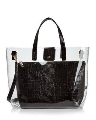 AQUA - Clear Tote Bag with Pouch - Exclusive