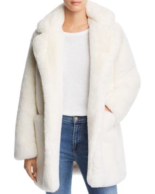 ivory shearling coat