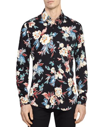 REISS Vogal Floral Slim Fit Button-Down Shirt | Bloomingdale's
