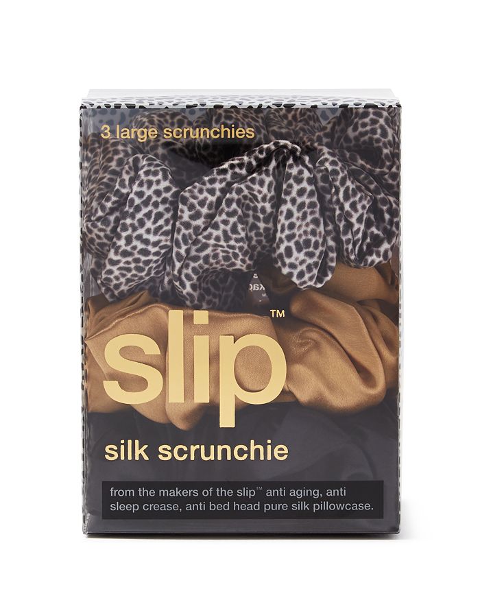 Slip SLIP SILK LARGE SCRUNCHIES, SET OF 3