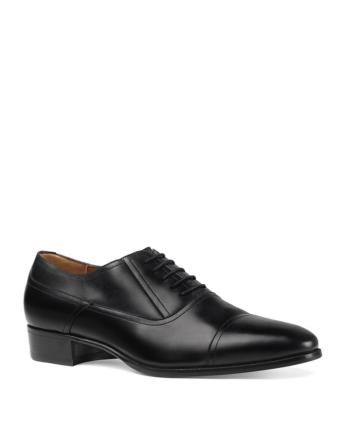 Gucci Men S Leather Cap Toe Dress Shoes Bloomingdale S