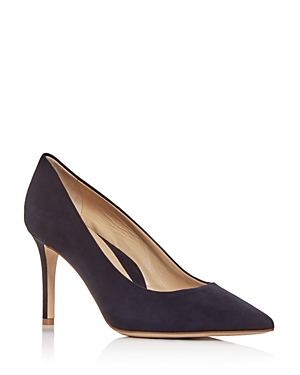 Marion Parke Women's Must Have Pointed Toe Pumps In Navy Suede
