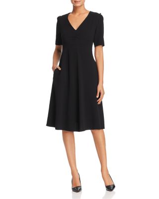 Weekend Max Mara Benda Short-Sleeve V-Neck Dress | Bloomingdale's Women
