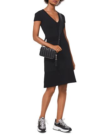 MICHAEL Michael Kors MICHAEL Stretch Knit V-Neck Dress | Bloomingdale's