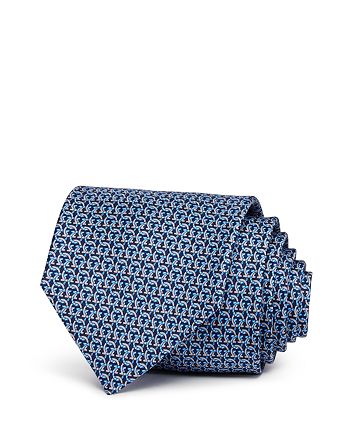 Salvatore Ferragamo Linked-Gancini Silk Classic Tie | Bloomingdale's