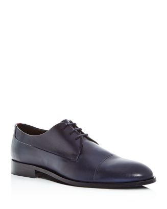 HUGO Men's Leather Plain-Toe Oxfords | Bloomingdale's