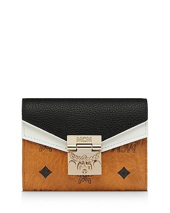 MCM Patricia Leather Block Small 3-Fold Wallet | Bloomingdale's