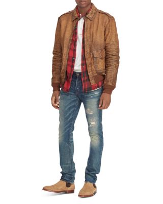 Polo by Ralph Lauren A-2サンプリングジャケット 90's〜 POLO by Ralph Lauren / A-2 Flight Jacket Type Silk