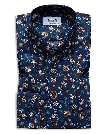 Eton Floral Regular Fit Dress Shirt | Bloomingdale's