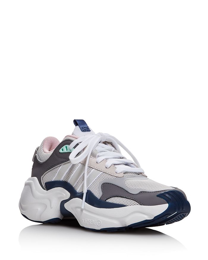 Shop Adidas Originals Women's Abyss Runner Low Top Sneakers In Light Pastel Gray
