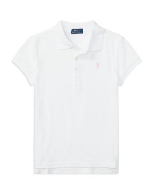 Ralph Lauren - Girls' Mesh Knit Polo - Little Kid, Big Kid