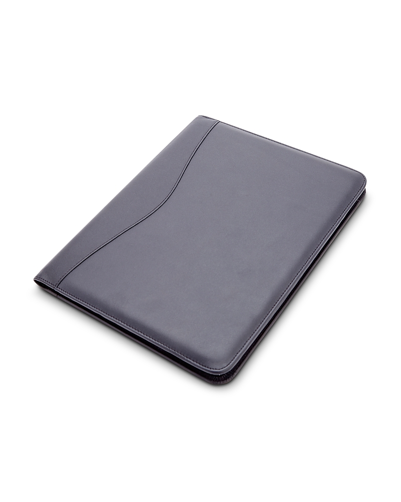 Royce New York Leather Writing Portfolio & Organizer In Navy Blue