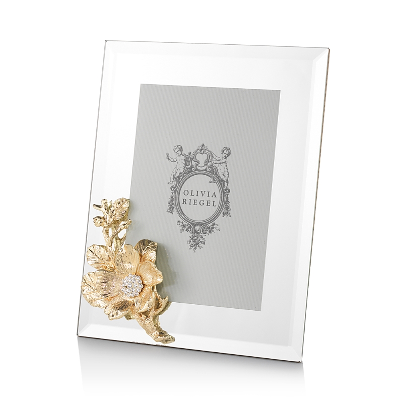 Olivia Riegel Botanica Gold & Crystal Frame In Gold