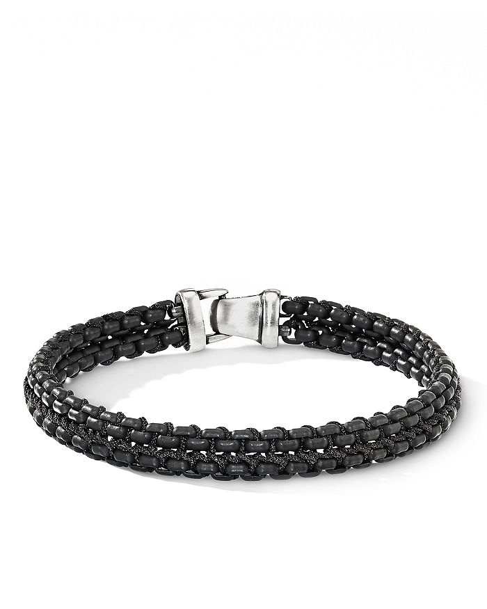 David Yurman - Woven Box Chain Bracelet in Black