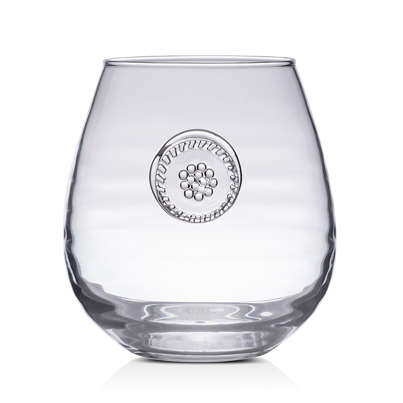 Juliska Berry & Thread Glassware Stemless Red Wine Glass