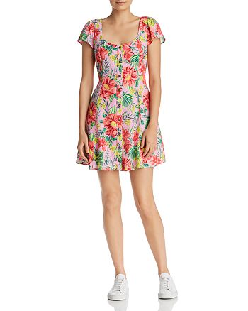 Lost And Wander Lost Wander Mai Tai Tropical Floral Mini Dress Bloomingdale S