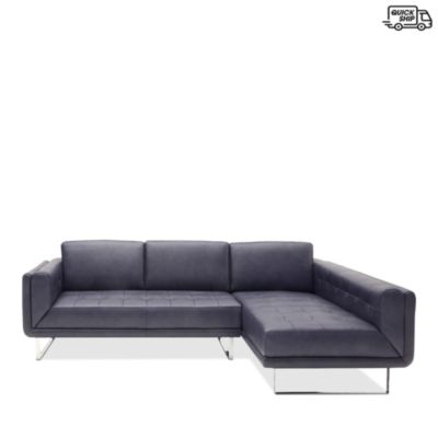 Chateau D'ax - Right-Facing Leather Sectional - 100% Exclusive